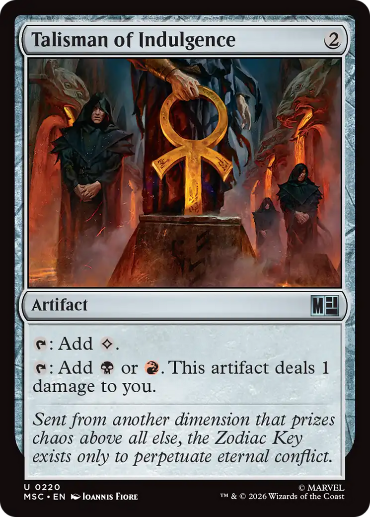 Talisman of Indulgence [Marvel Super Heroes Commander] MTG Single Magic: The Gathering | Red Claw Gaming