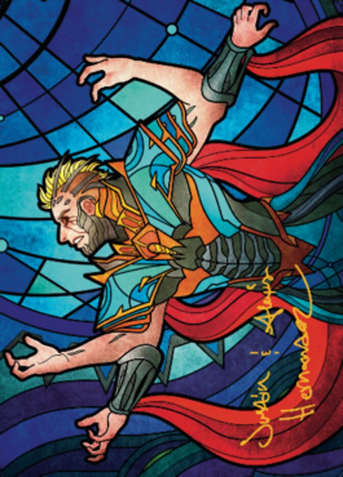 Ertai Resurrected Art Card 2 (Gold-Stamped Signature) [Dominaria United Art Series] MTG Single Magic: The Gathering | Red Claw Gaming