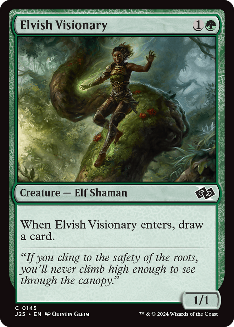 Elvish Visionary [Foundations Jumpstart] MTG Single Magic: The Gathering | Red Claw Gaming