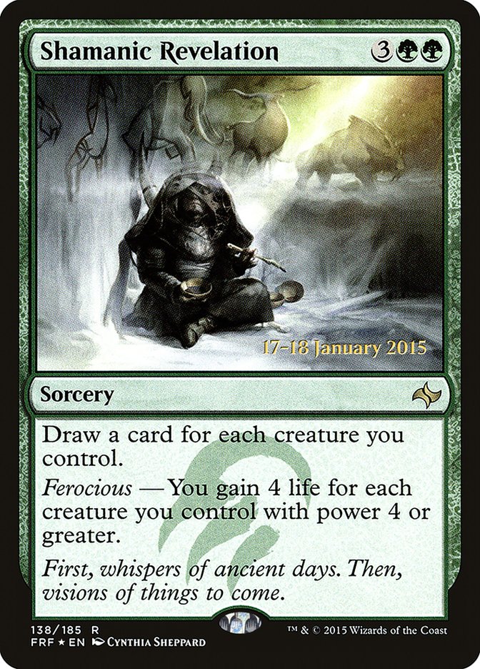 Shamanic Revelation [Fate Reforged Prerelease Promos] MTG Single Magic: The Gathering | Red Claw Gaming