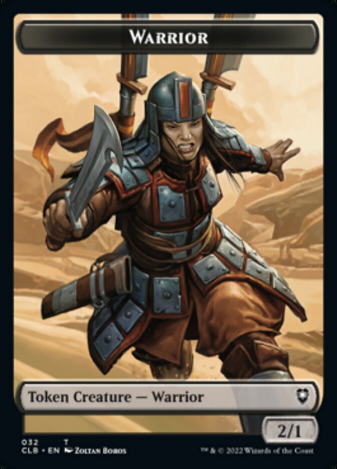Warrior // Inkling Double-Sided Token [Commander Legends: Battle for Baldur's Gate Tokens] MTG Single Magic: The Gathering | Red Claw Gaming