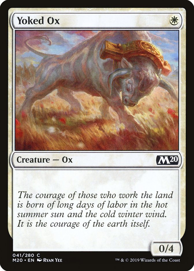 Yoked Ox [Core Set 2020] MTG Single Magic: The Gathering | Red Claw Gaming