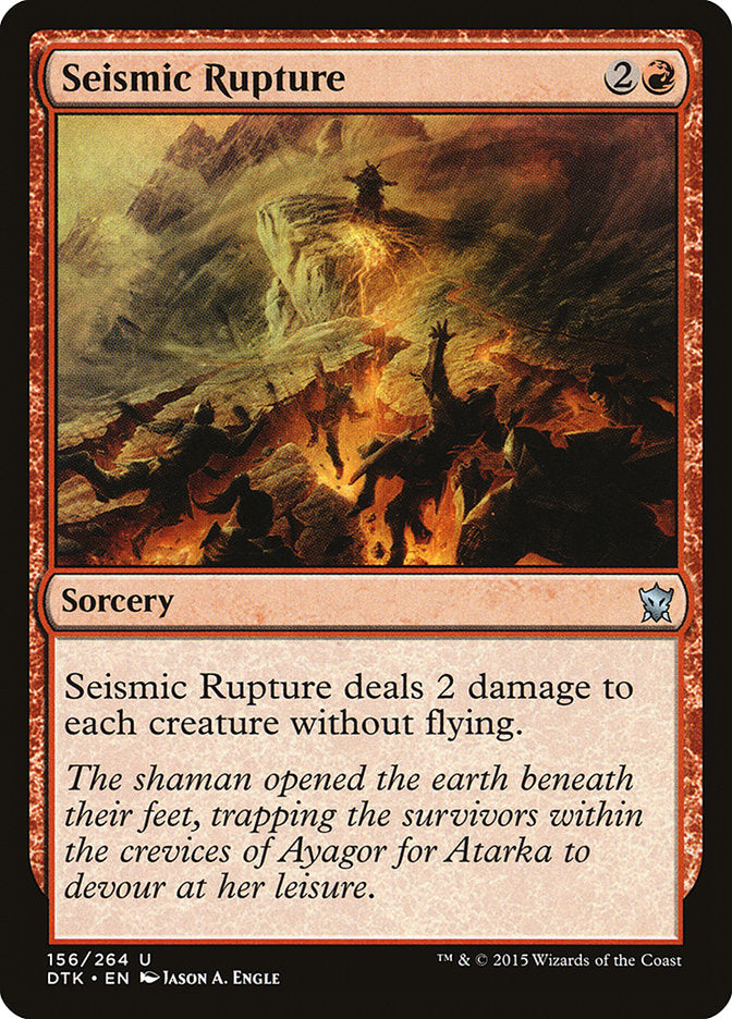 Seismic Rupture [Dragons of Tarkir] MTG Single Magic: The Gathering | Red Claw Gaming