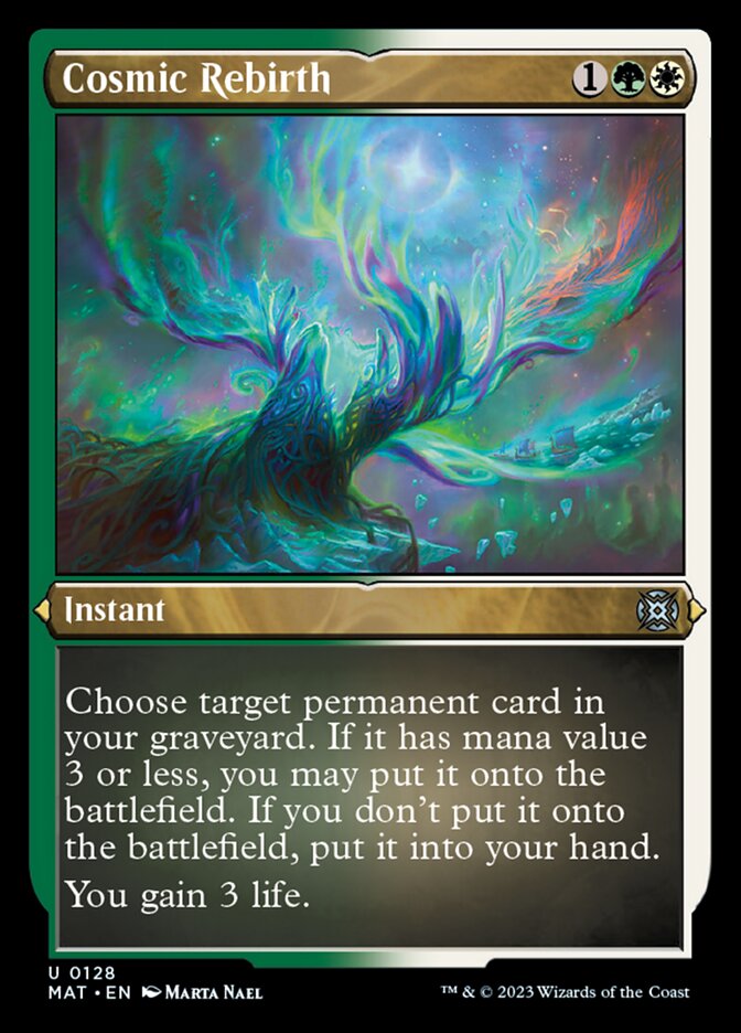 Cosmic Rebirth (Foil Etched) [March of the Machine: The Aftermath] MTG Single Magic: The Gathering | Red Claw Gaming