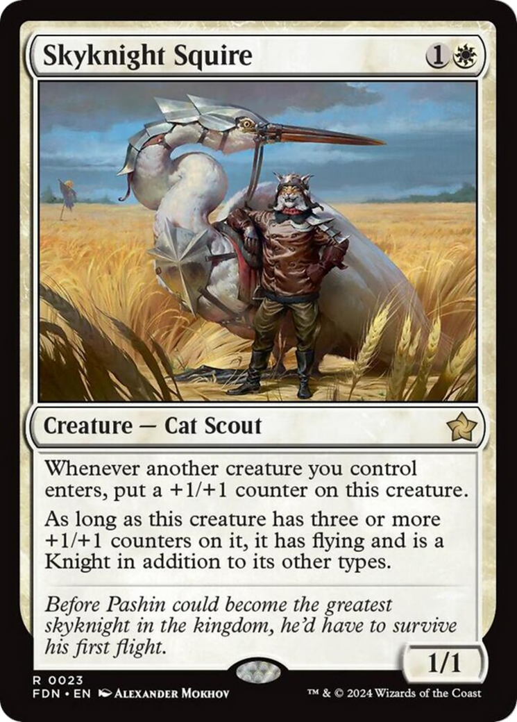 Skyknight Squire [Foundations] MTG Single Magic: The Gathering | Red Claw Gaming