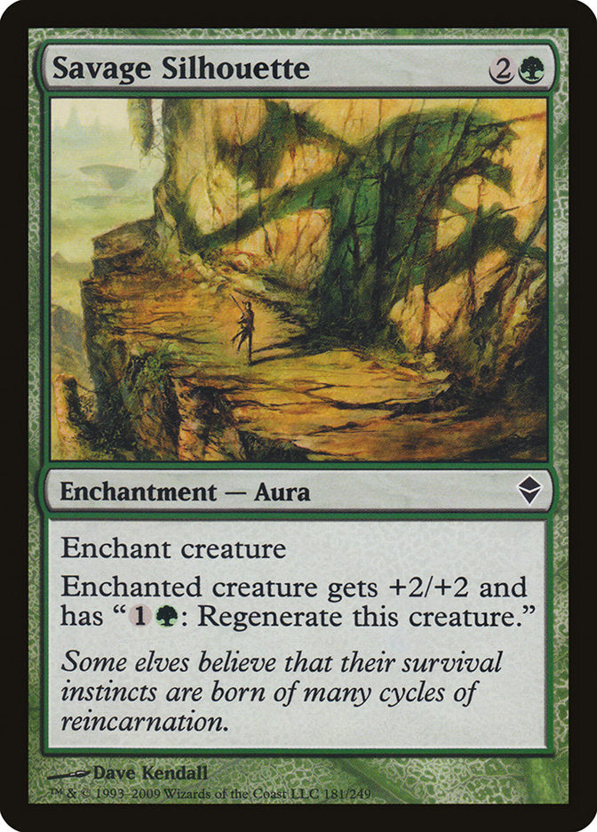 Savage Silhouette [Zendikar] MTG Single Magic: The Gathering | Red Claw Gaming