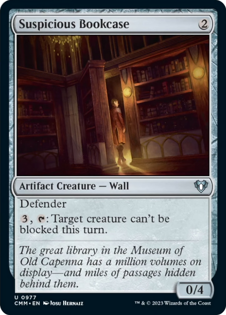 Suspicious Bookcase [Commander Masters] MTG Single Magic: The Gathering | Red Claw Gaming
