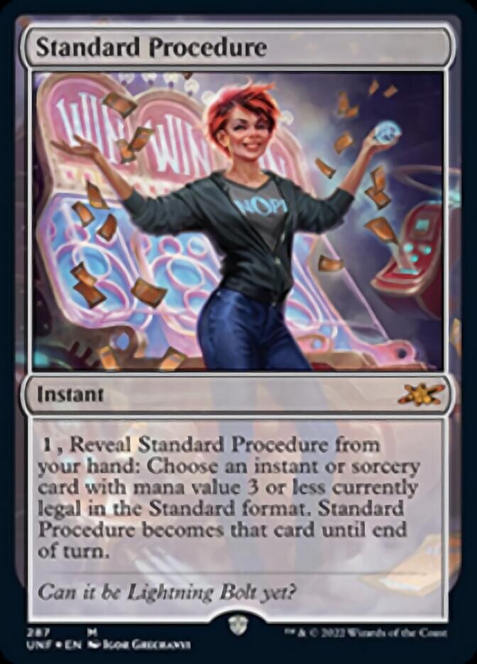 Standard Procedure (Galaxy Foil) [Unfinity] MTG Single Magic: The Gathering    | Red Claw Gaming