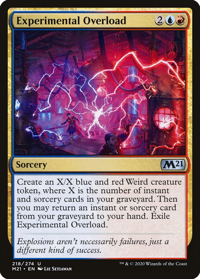 Experimental Overload [Core Set 2021] MTG Single Magic: The Gathering | Red Claw Gaming
