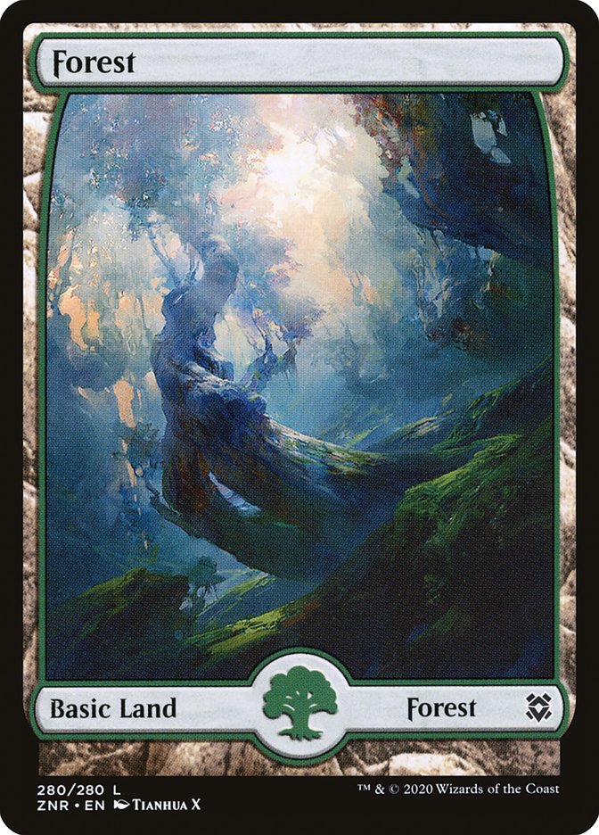 Forest (280) [Zendikar Rising] MTG Single Magic: The Gathering | Red Claw Gaming