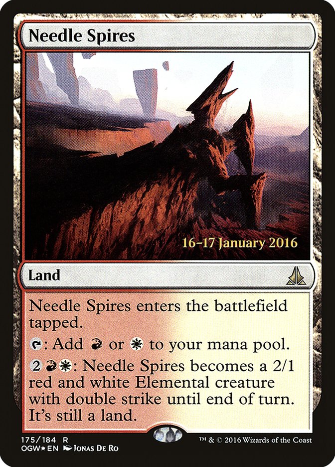 Needle Spires [Oath of the Gatewatch Prerelease Promos] MTG Single Magic: The Gathering | Red Claw Gaming