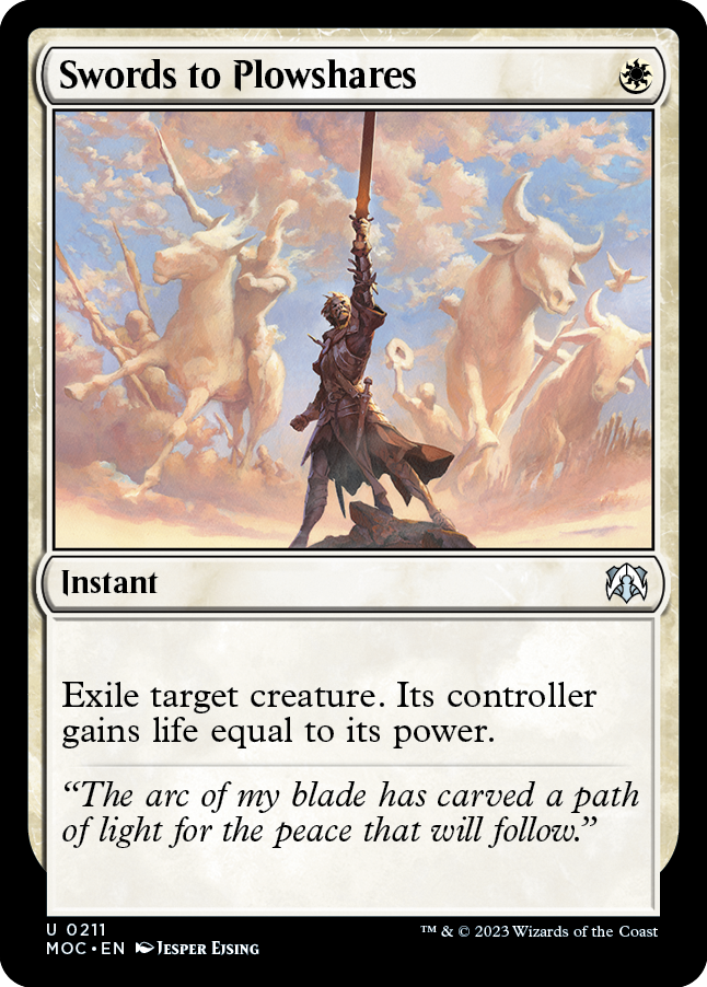 Swords to Plowshares [March of the Machine Commander] MTG Single Magic: The Gathering | Red Claw Gaming