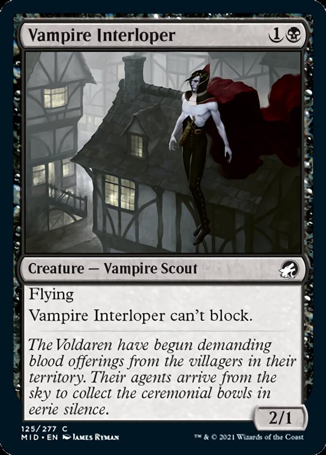 Vampire Interloper [Innistrad: Midnight Hunt] MTG Single Magic: The Gathering | Red Claw Gaming