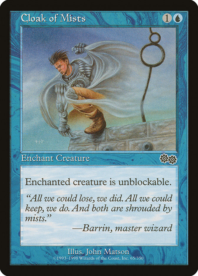 Cloak of Mists [Urza's Saga] MTG Single Magic: The Gathering | Red Claw Gaming