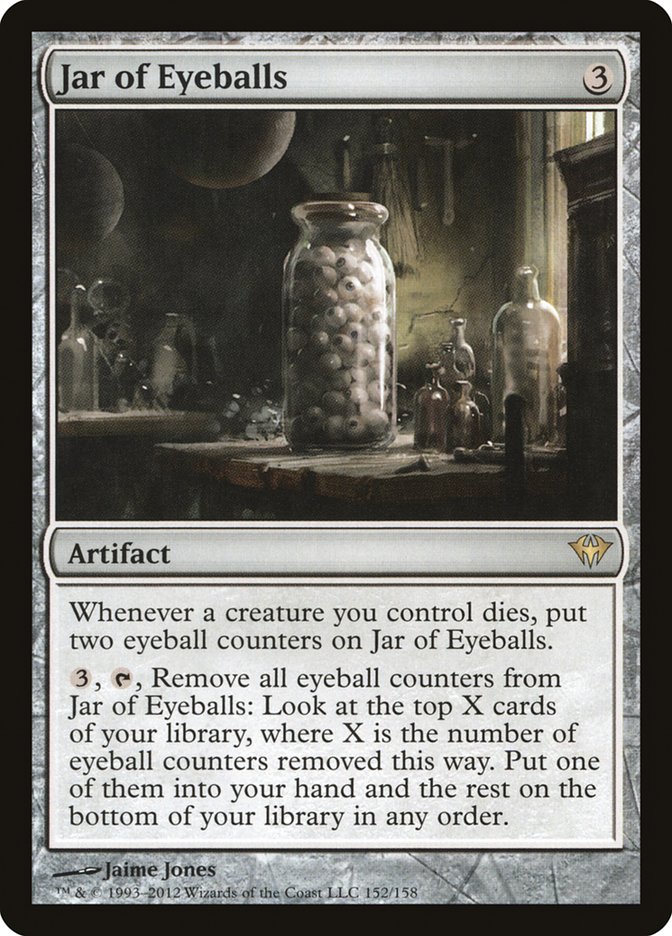 Jar of Eyeballs [Dark Ascension] MTG Single Magic: The Gathering | Red Claw Gaming
