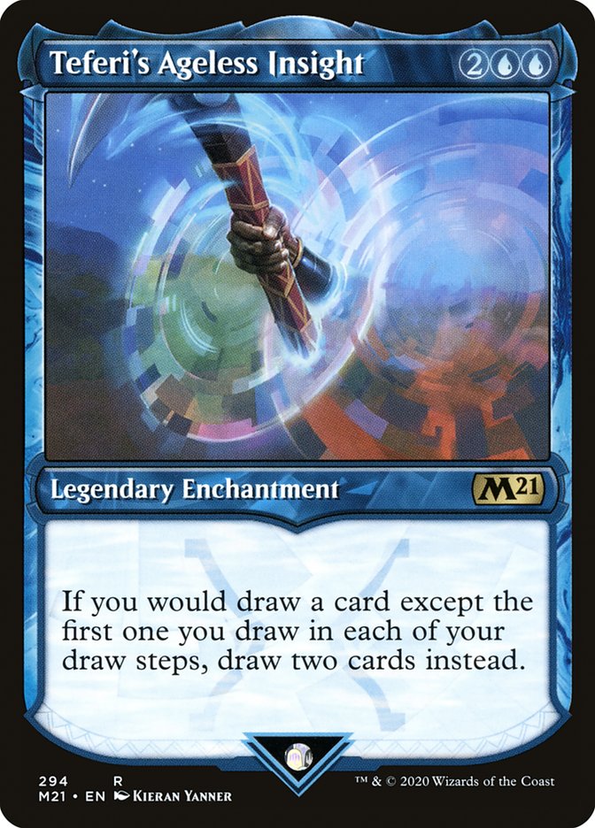 Teferi's Ageless Insight (Showcase) [Core Set 2021] MTG Single Magic: The Gathering | Red Claw Gaming