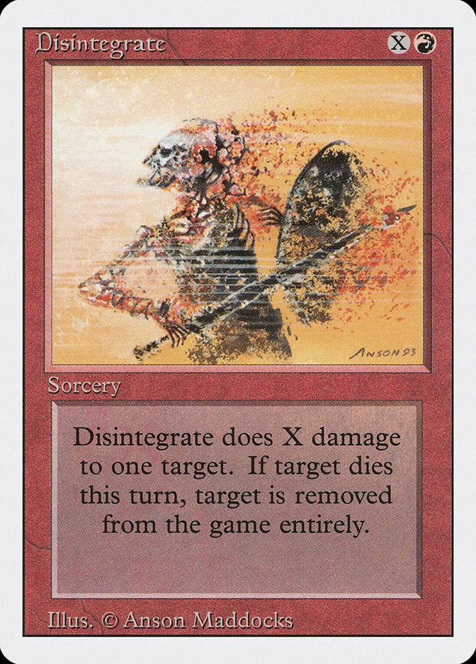 Disintegrate [Revised Edition] MTG Single Magic: The Gathering | Red Claw Gaming