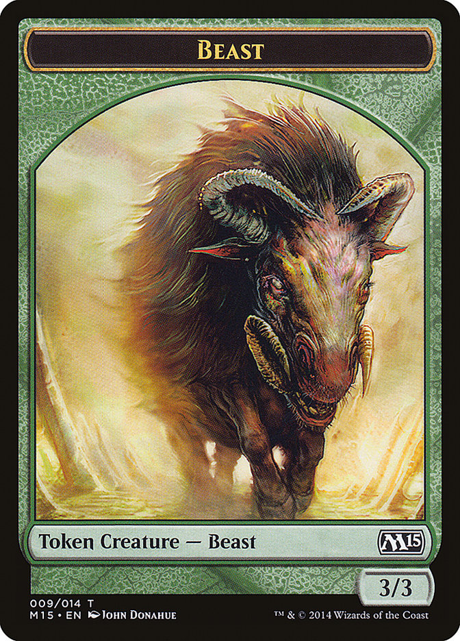 Beast Token (009/014) [Magic 2015 Tokens] MTG Single Magic: The Gathering | Red Claw Gaming