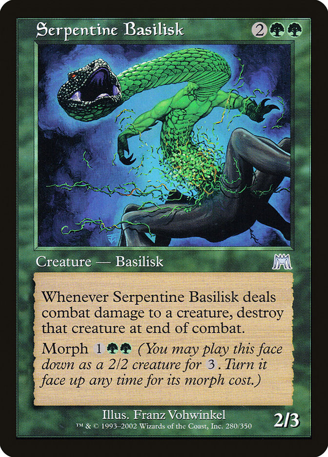 Serpentine Basilisk [Onslaught] MTG Single Magic: The Gathering | Red Claw Gaming