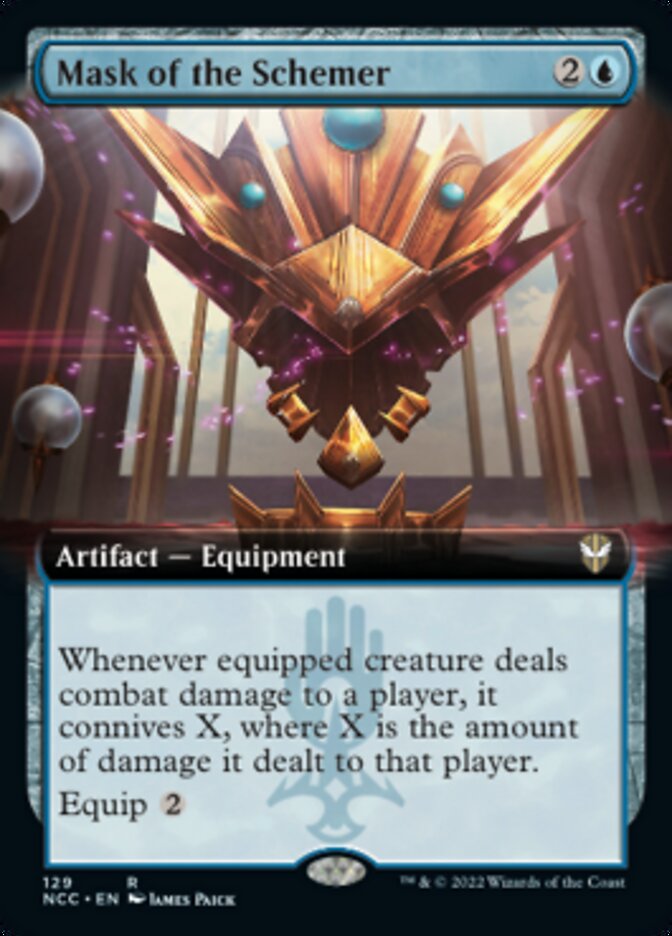 Mask of the Schemer (Extended Art) [Streets of New Capenna Commander] MTG Single Magic: The Gathering | Red Claw Gaming