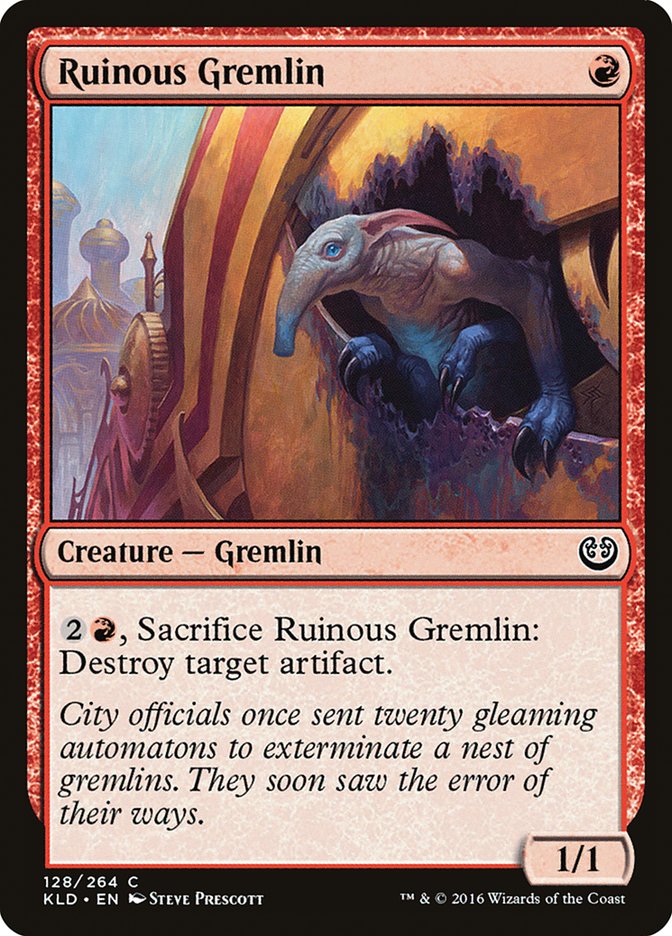 Ruinous Gremlin [Kaladesh] MTG Single Magic: The Gathering | Red Claw Gaming