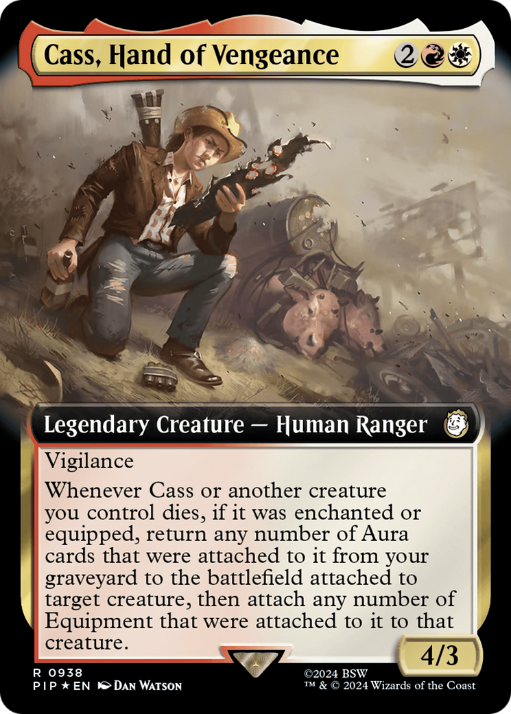 Cass, Hand of Vengeance (Extended Art) (Surge Foil) [Fallout] MTG Single Magic: The Gathering | Red Claw Gaming
