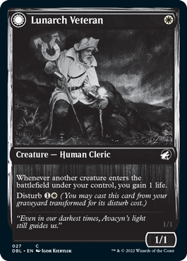 Lunarch Veteran // Luminous Phantom [Innistrad: Double Feature] MTG Single Magic: The Gathering | Red Claw Gaming
