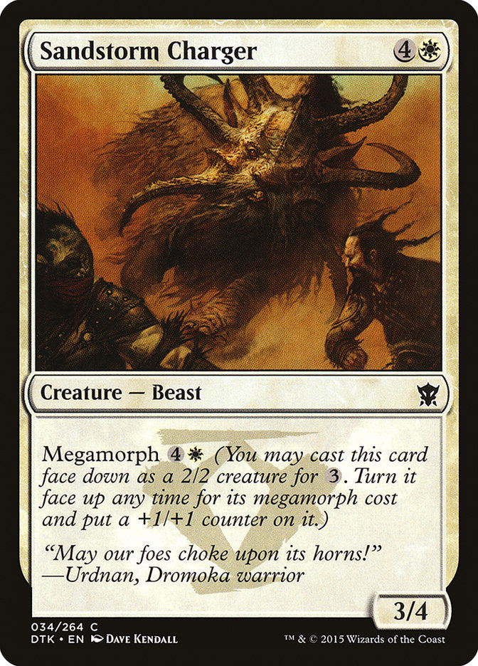 Sandstorm Charger [Dragons of Tarkir] MTG Single Magic: The Gathering | Red Claw Gaming