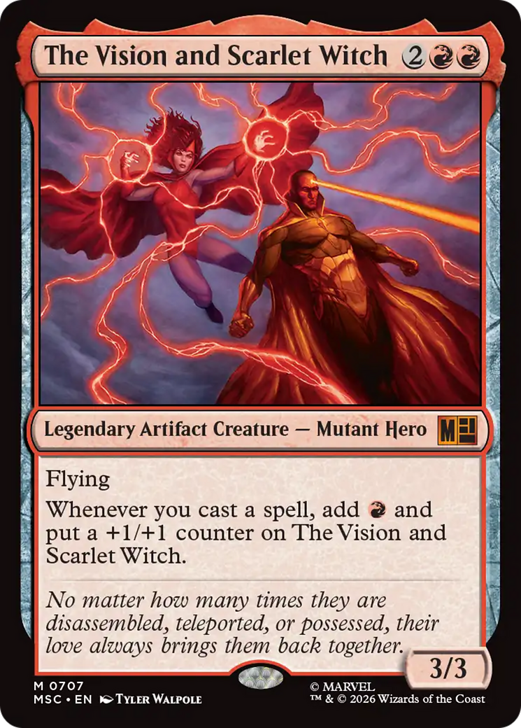 The Vision and Scarlet Witch [Marvel Super Heroes Commander] MTG Single Magic: The Gathering | Red Claw Gaming