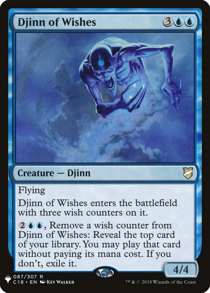 Djinn of Wishes [Mystery Booster] MTG Single Magic: The Gathering | Red Claw Gaming