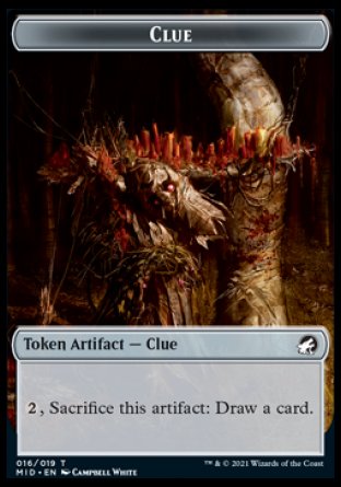 Clue // Spider Double-Sided Token [Innistrad: Midnight Hunt Tokens] MTG Single Magic: The Gathering | Red Claw Gaming