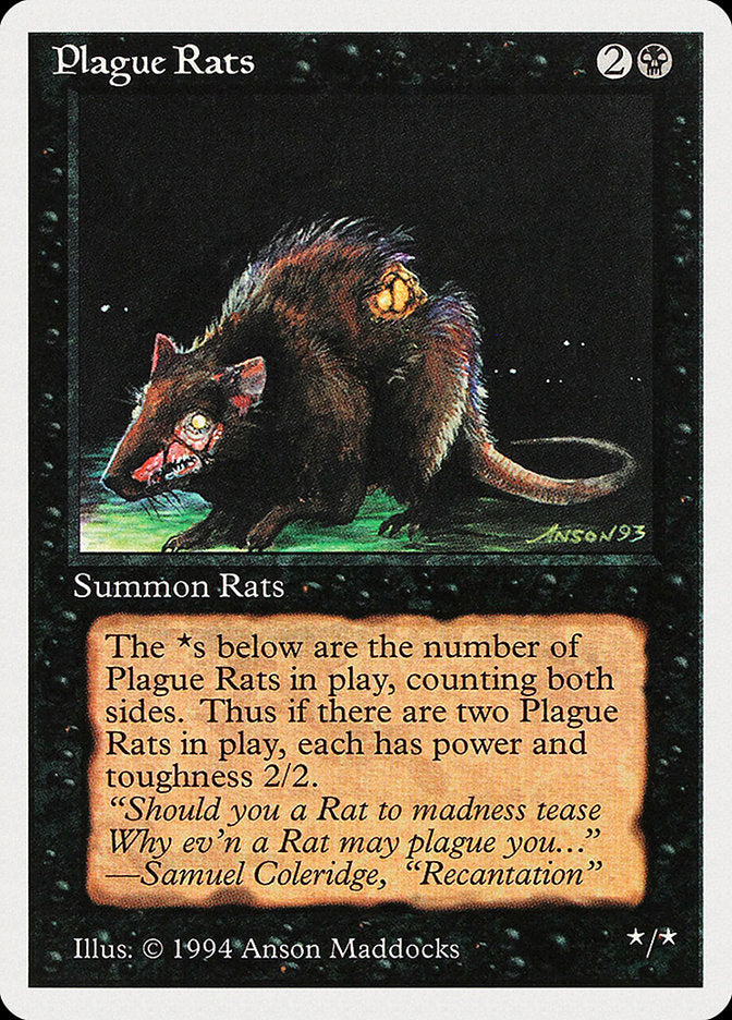 Plague Rats [Summer Magic / Edgar] MTG Single Magic: The Gathering | Red Claw Gaming