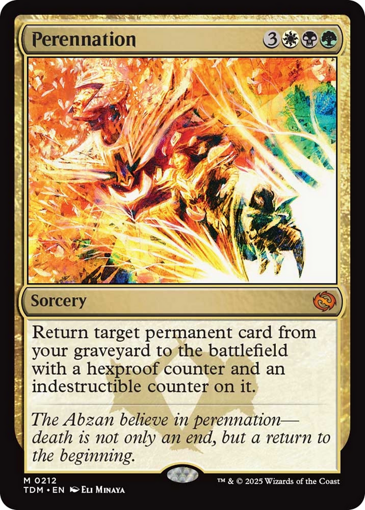Perennation [Tarkir: Dragonstorm] MTG Single Magic: The Gathering | Red Claw Gaming