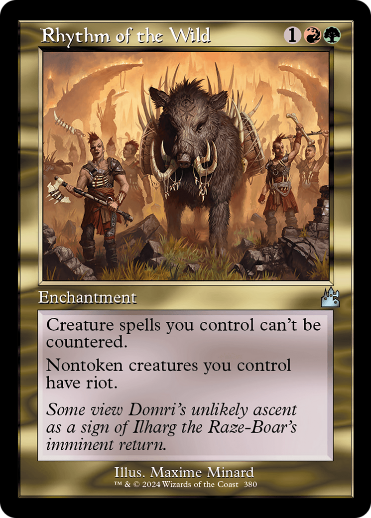 Rhythm of the Wild (Retro Frame) [Ravnica Remastered] MTG Single Magic: The Gathering | Red Claw Gaming