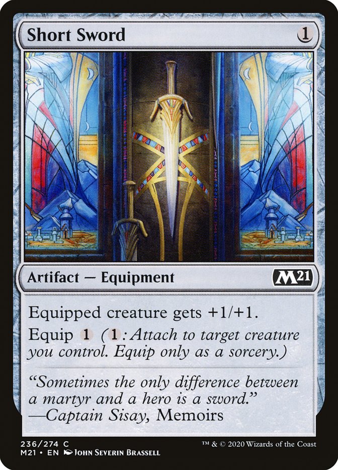 Short Sword [Core Set 2021] MTG Single Magic: The Gathering | Red Claw Gaming