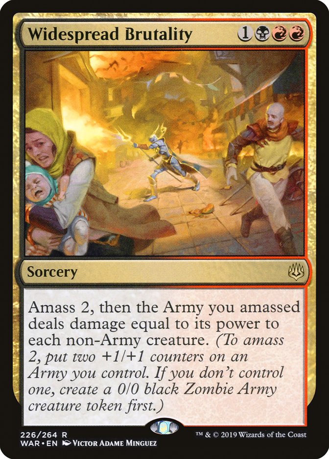 Widespread Brutality [War of the Spark] MTG Single Magic: The Gathering | Red Claw Gaming