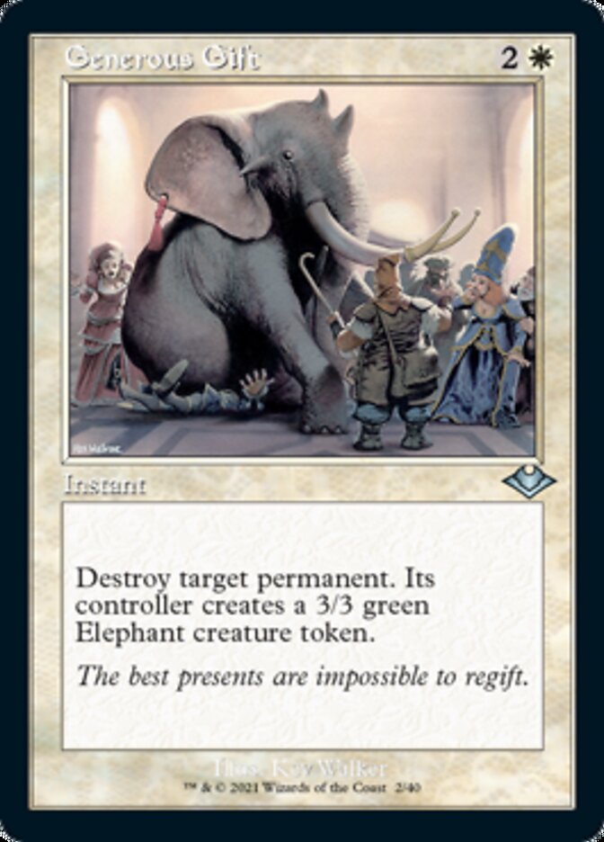 Generous Gift (Retro) [Modern Horizons] MTG Single Magic: The Gathering | Red Claw Gaming
