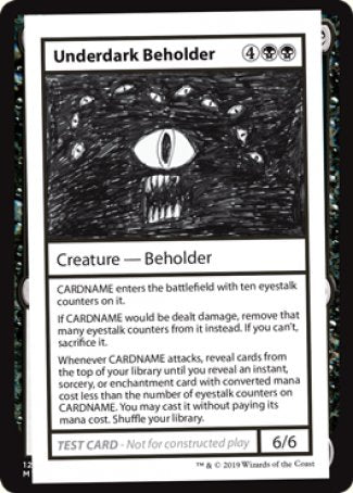 Underdark Beholder (2021 Edition) [Mystery Booster Playtest Cards] MTG Single Magic: The Gathering | Red Claw Gaming