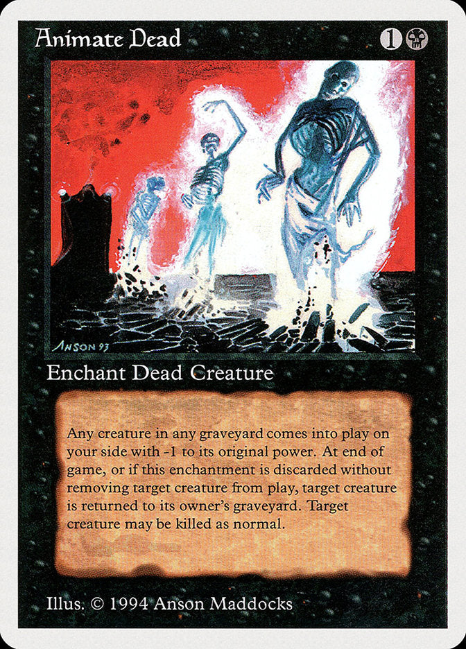 Animate Dead [Summer Magic / Edgar] MTG Single Magic: The Gathering | Red Claw Gaming