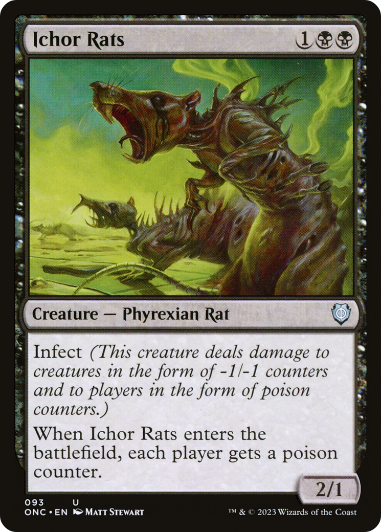 Ichor Rats [Phyrexia: All Will Be One Commander] MTG Single Magic: The Gathering | Red Claw Gaming