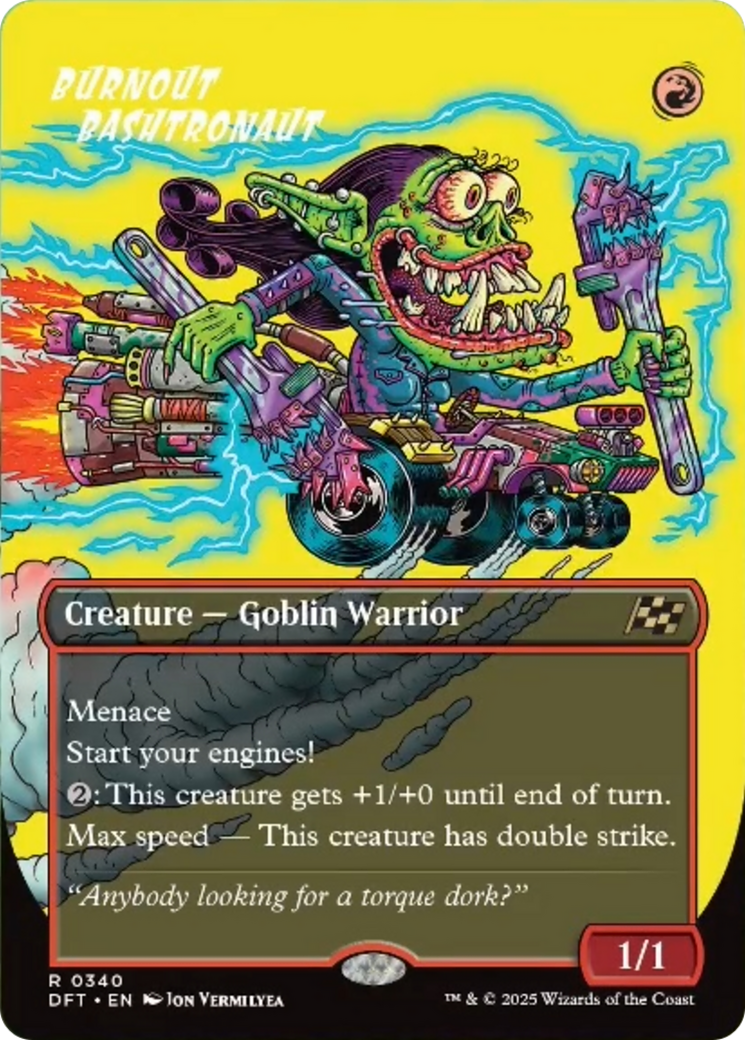 Burnout Bashtronaut (Borderless) [Aetherdrift] MTG Single Magic: The Gathering | Red Claw Gaming