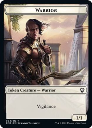 Zombie Knight // Warrior Double-Sided Token [Dominaria United Commander Tokens] MTG Single Magic: The Gathering | Red Claw Gaming