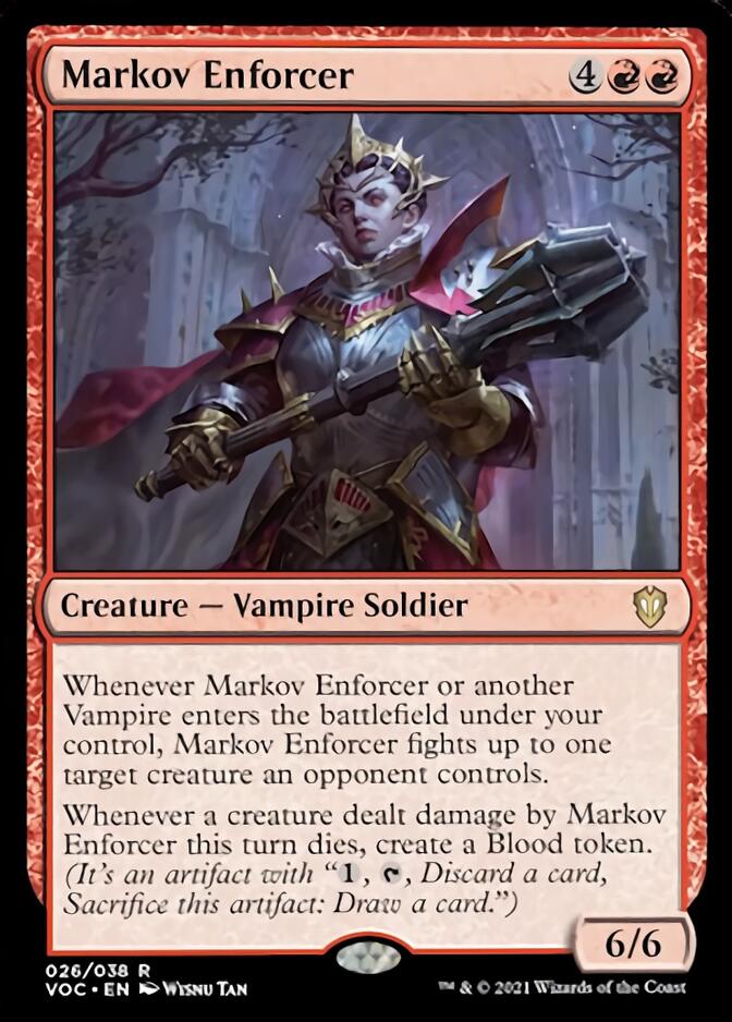 Markov Enforcer [Innistrad: Crimson Vow Commander] MTG Single Magic: The Gathering | Red Claw Gaming