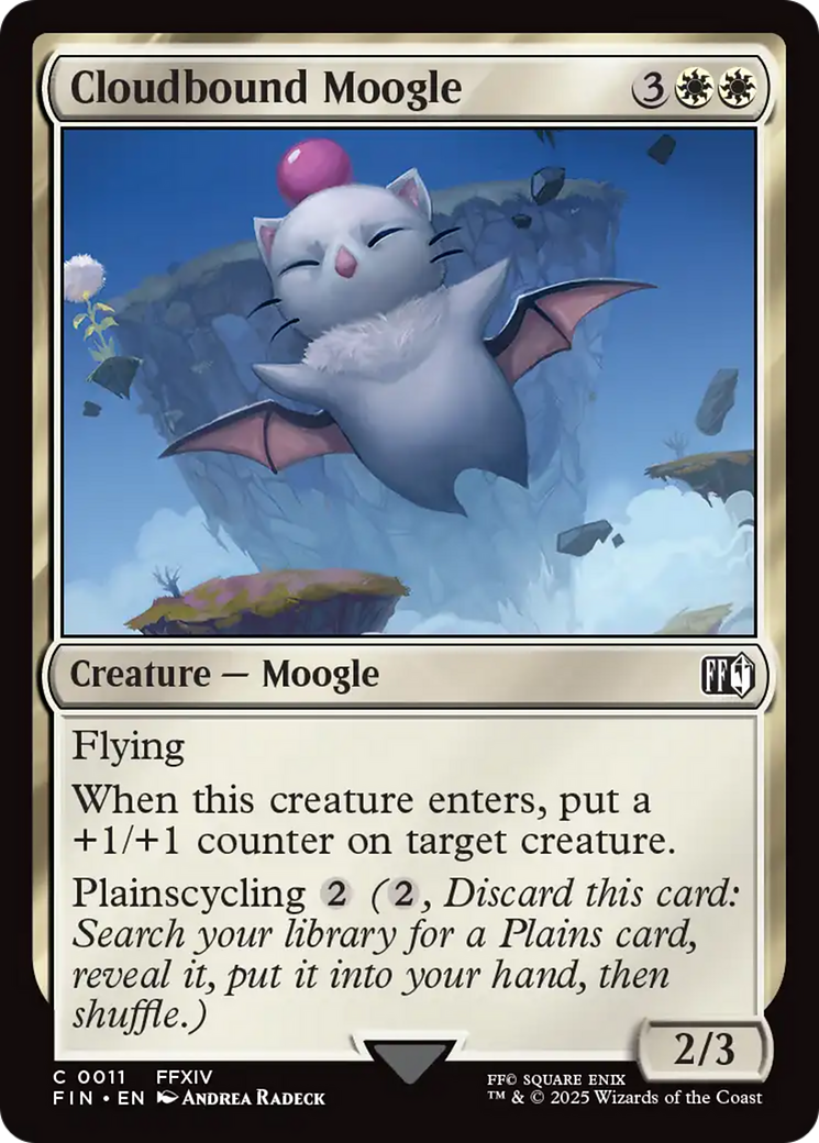 Cloudbound Moogle [FINAL FANTASY] MTG Single Magic: The Gathering | Red Claw Gaming