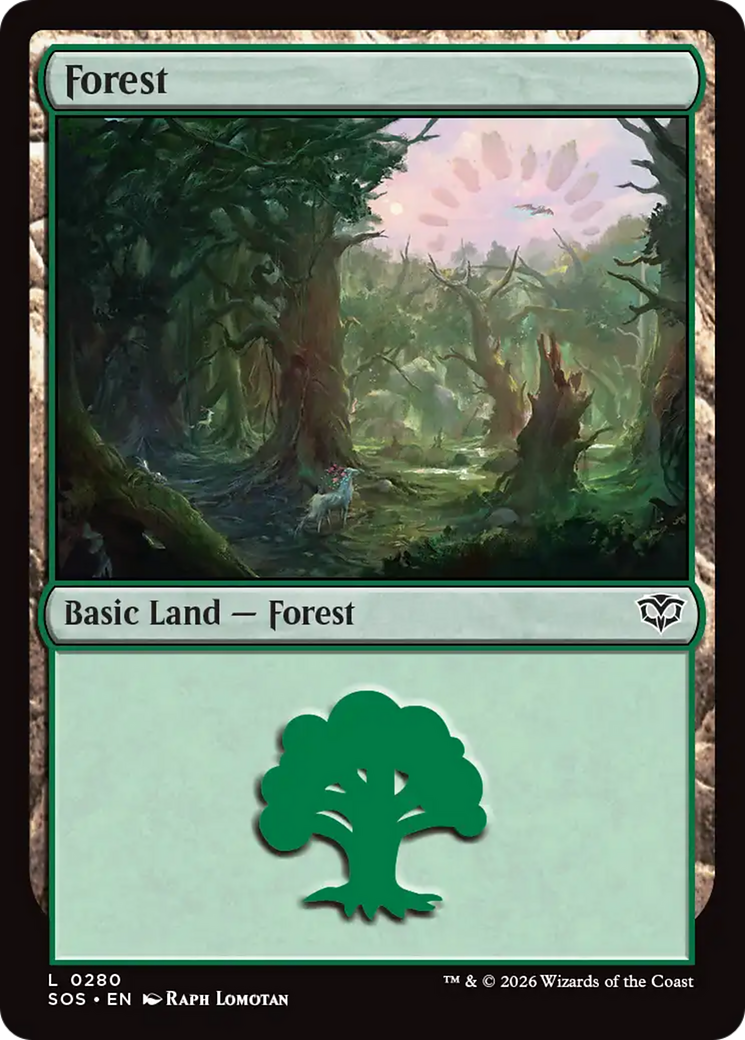 Forest (0280) [Secrets of Strixhaven] MTG Single Magic: The Gathering | Red Claw Gaming
