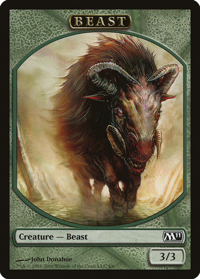 Beast Token [Magic 2011 Tokens] MTG Single Magic: The Gathering | Red Claw Gaming