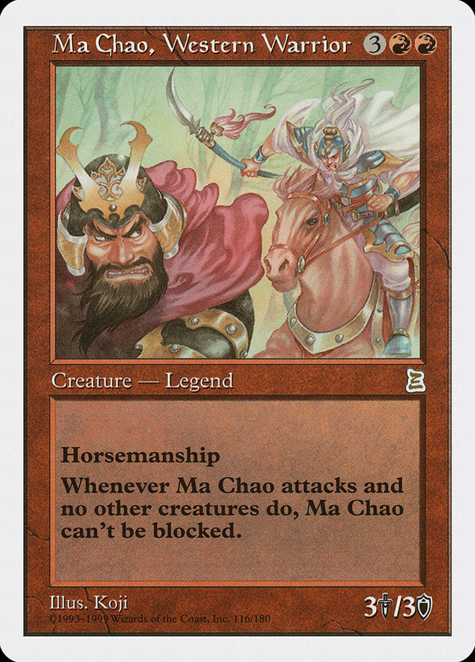 Ma Chao, Western Warrior [Portal Three Kingdoms] MTG Single Magic: The Gathering | Red Claw Gaming