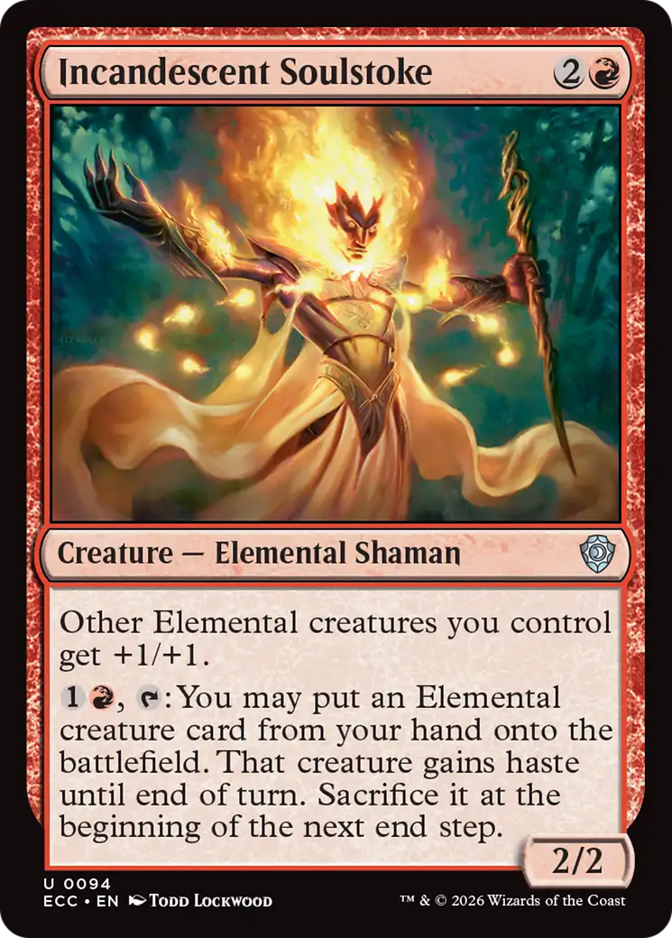 Incandescent Soulstoke [Lorwyn Eclipsed Commander] MTG Single Magic: The Gathering | Red Claw Gaming