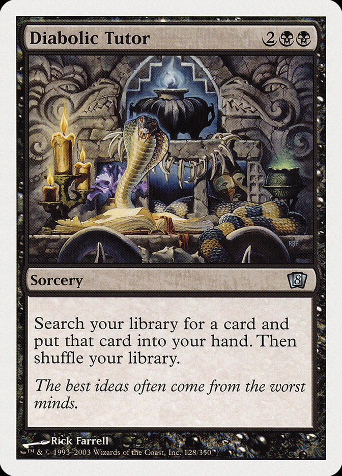 Diabolic Tutor [Eighth Edition] MTG Single Magic: The Gathering | Red Claw Gaming