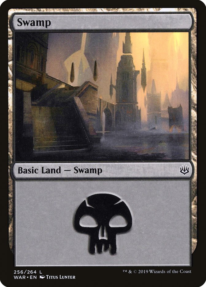 Swamp (256) [War of the Spark] MTG Single Magic: The Gathering | Red Claw Gaming